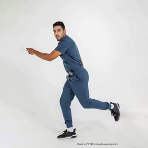 病院用スクラブ通気性ストレッチ医療用スクラブメーカーカスタムカラーサイズ医療用スクラブ男性用看護師ユニフォーム病院用 - Product Image 3