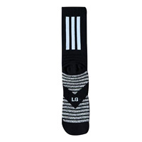 Chaussettes de basketball professionnelles en polyester et coton tricotées à rayures - Saison printemps - En stock - Séchage rapide - Antibactériennes - Sport