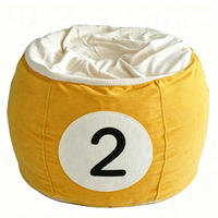 Fauteuil de sol moderne pliable en tissu, confortable, réglable en hauteur, type pouf rembourré pour enfants et adultes