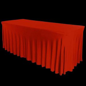 Mantel Rectangular Personalizado de Moda, Rojo, de Poliéster, para Eventos - Product Image 1