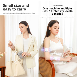 Appareil de massage par ondes de tête chauffantes électriques personnalisées CYANMED, nouveau modèle - Product Image 4