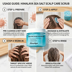 Exfoliante Capilar con Sal Marina, Limpieza Profunda, Alivia la Picazón, Equilibra la Grasa del Cuero Cabelludo, Hidratante y Calmante - Product Image 3