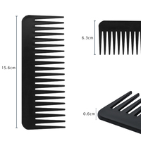 Peigne magique en plastique rouge pour coiffer les cheveux, en appuyant sur les dents, ensemble de peignes pour salon de coiffure