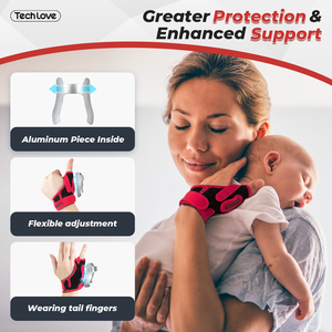 Công nghệ tình yêu ống cổ tay hỗ trợ cổ tay Brace tay áo dây đeo cổ tay y tế nén để giảm đau cổ tay - Product Image 5