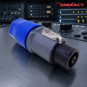 Silver Plated Practical Female Connector Screw Type 8Pins Waterproof Audio <b>Speaker</b> Connector - Product Image 1