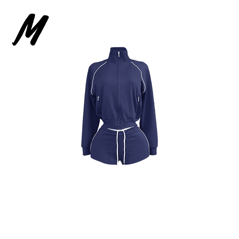 Blue shorts set