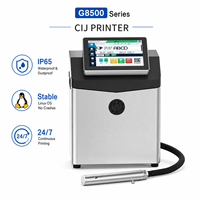 Imprimante CIJ à encre pigmentée G8500W, machine de codage à petits caractères à nettoyage automatique intelligent pour pièces automobiles et emballages foncés
