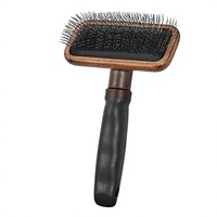 Brosse démêlante pour chien en métal et bois, peigne de toilettage rembourré pour animaux, brosse démêlante pour chat, outil de toilettage rétro Chine