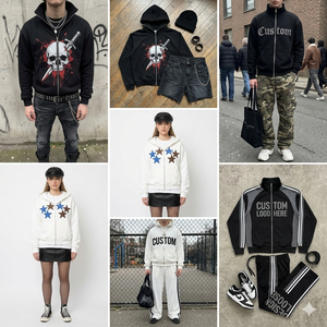 Sudadera con Capucha Extra Grande de Algodón de 345 GSM de Alta Calidad, Diseño con Hombros Caídos, Estampado Puff Extra Grande, Sudaderas con Capucha para Hombre - Product Image 1