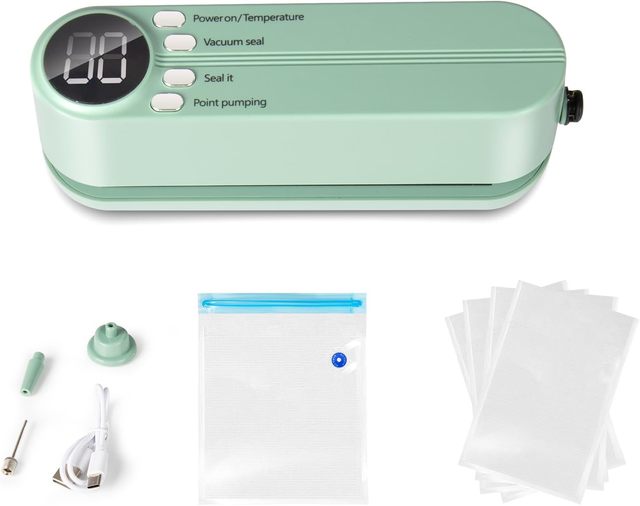 Household Vacuum Sealer Machine Automatic Mini Portable Vacuum Sealer 3 in 1 Rechargeable Vacuum Sealer Machine