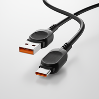 Kabel Data Arus Tinggi Toocki dengan Lampu Pintar, Pengiriman Daya Tipe C, Transfer Cepat untuk Penggunaan Sehari-hari Ponsel