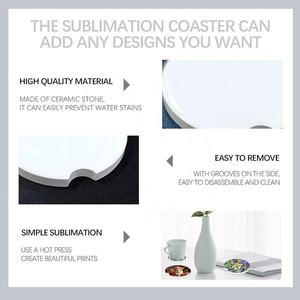Car <b>Coaster</b> Sublimation Blanks Ceramic <b>White</b> USA WAREHOUSE Wholesale Custom Printed Square 6mm Thick Eco-Friendly 600mm Diameter - Product Image 4