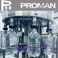 Machine de remplissage liquide pour eau minérale purifiée en bouteille 3 en 1, équipement industriel