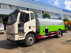 รถดูดสิ่งปฏิกูล FAW รุ่นใหม่ รถดูดสิ่งปฏิกูลแรงดันสูง รถดูดตะกอนแบบผสมผสาน รถดูดสิ่งปฏิกูลในเขตเทศบาล - Product Image 2