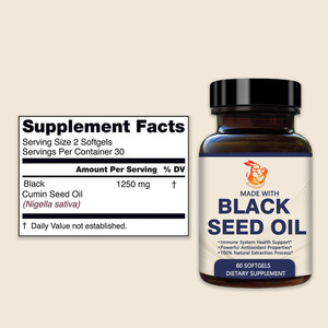 Gélules d'huile de nigelle avec huile de cumin noir : Soutient la santé du système, propriétés antioxydantes naturelles, maintien du poids - Product Image 3