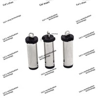 Prise d'alimentation mâle de type fourche ZX DC 5521 205 mm en cuivre/PBT argent/noir, connecteur de chargeur
