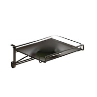 Support de rangement pliable en acier inoxydable pour casseroles, à suspendre sur comptoir de cuisine, porte de placard ou plan de travail, pour optimiser l'espace