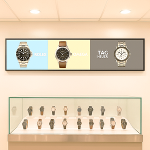 Android dalam ruangan, 28.1 inci tipe Bar layar <span class=keywords><strong>LCD</strong></span>, rak tepi spanduk, tampilan <span class=keywords><strong>LCD</strong></span> Ultra tipis, layar sentuh <span class=keywords><strong>LCD</strong></span> meregang, tampilan Bar - Product Image 1