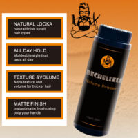 Kit de coiffage complet pour hommes Barber Organic Wavy Bundle, spray texturisant au sel marin, poudre texturisante, argile capillaire, pommade, volume naturel, texture