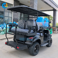 Voiture de golf électrique Robetaa à 4 roues et 6 places, économique, à batterie au lithium, tout-terrain, pour club de golf