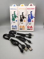 Cable de Carga Rápida USB a Micro USB XF-97M 6A con Conductor de Cobre Puro y Trenzado de Nailon para Computadoras y Teléfonos