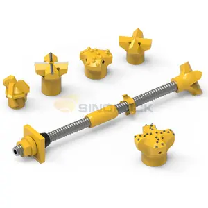 Manufacturer SINOROCK Self drilling anchor system rock anchor ground anchor drill button bit