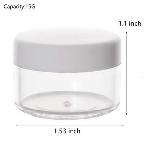 Hot Clear Plastic PET Cosmetic Lotion Container 50ml-300g Custom White Plastic Lid with Custom Logo - Product Image 2