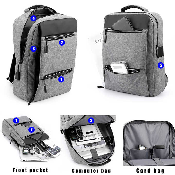 LTINVECK Travel Laptop Backpack For Men & Women – 15.6 Inch USB Charging Port, TSA Friendly, Anti-Theft, Water Resistant - View #7