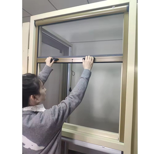 Mosquitera Enrollable <span class=keywords><strong>Vertical</strong></span> Retráctil con Marco de Aluminio y Malla de Fibra de Vidrio Invisible, Barrera Contra Mosquitos e Insectos - Product Image 2