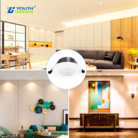 Spot LED de plafond fin 5W 7W, angle de faisceau de 60 degrés, 4 températures de couleur réglables, downlight