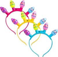 Bandeaux lumineux en plastique avec oreilles de lapin LED, accessoires de cheveux lumineux pour femmes et filles, Halloween