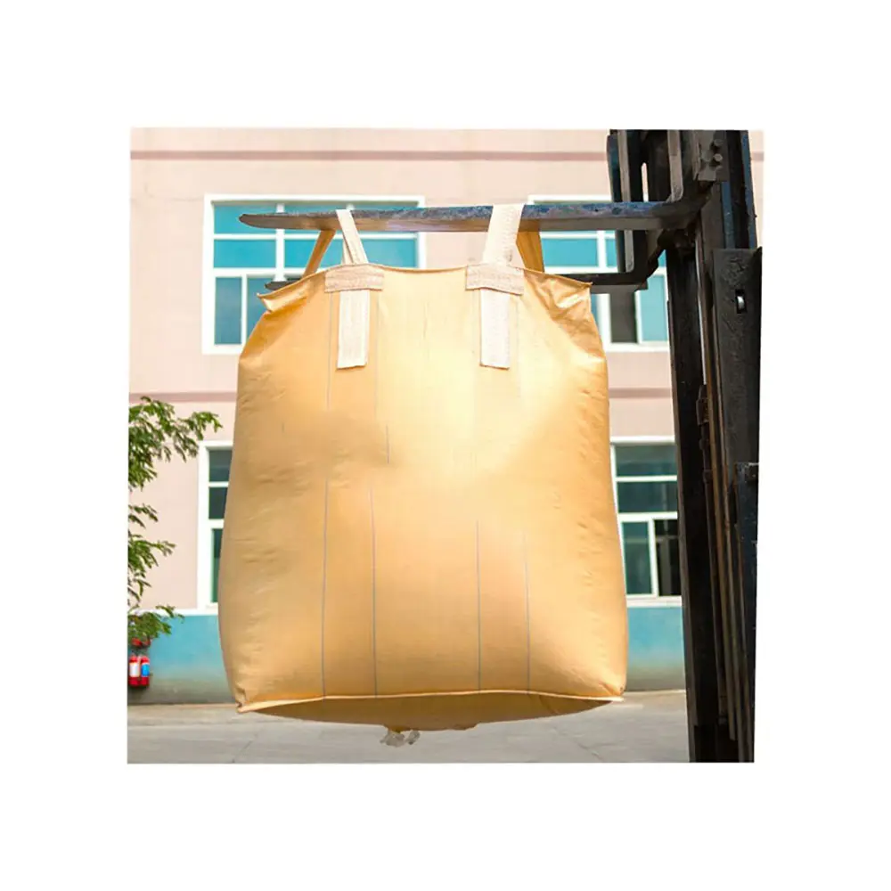 Hot Sale Waterproof Sembo Mack FIBC Big Bulk Bags Jumbo Bags 1000kg 1.5 Ton U-panel Big Bag/tubular Breathable 5:1