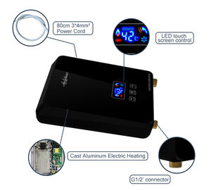 Chauffe-eau instantané sans réservoir 220V 5.5KW de haute qualité, mince et polyvalent, pour salle de bain domestique, utilisation simple - Product Image 5