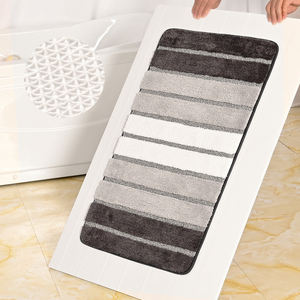 Tapa <span class=keywords><strong>de</strong></span> inodoro con relieve <span class=keywords><strong>de</strong></span> microfibra, alfombrilla antideslizante absorbente <span class=keywords><strong>de</strong></span> agua para baño, <span class=keywords><strong>2023</strong></span> poliéster, juegos <span class=keywords><strong>de</strong></span> inodoro, 3 uds., nuevo diseño 100% - Product Image 4