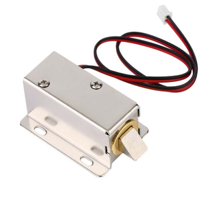 JUCRO EML-A2 ล็อคแม่เหล็กไฟฟ้าขนาดเล็ก DC12V มินิโบลท์ล็อค ชุบโครเมียมเงา ไม่มีแบ็คเซ็ต ไม่มีกุญแจ ใช้งานได้นาน - Product Image 1
