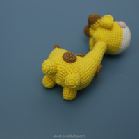 Girafe en crochet faite à la main, mignonne et tendance, pendentif porte-clés girafe en crochet, objets décoratifs