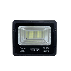 ไฟสปอร์ตไลท์ LED พลังงานแสงอาทิตย์ 500W IP65 ตัวเรือนอะลูมิเนียม แสงขาวกลางวัน 5000K COB ได้รับการรับรองมาตรฐาน CE พร้อมรีโมทคอนโทรล ปรับมุมลำแสงได้ - Product Image 2