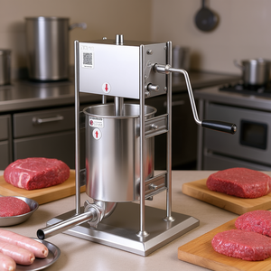 Insaccatrice Manuale Vevor in Acciaio Inox, Capacità 22 Lbs (10 L), 5 Tubi, Design Verticale per Uso Commerciale - Product Image 2