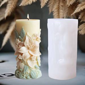 MUYULINS Tulip <b>Silicone</b> Plaster Ornament Wedding Decoration Casting Mold DIY Scented Candle Making - Product Image 3