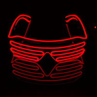 Lunettes Lumineuses LED Gafas Brillantes Néon Noël Lunettes de Soleil Lumineuses Clignotantes pour Fournitures de Fête Accessoire