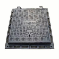 Grille de drainage carrée en fonte ductile OEM, couvercle de regard EN124 D400 C250, couleur personnalisée