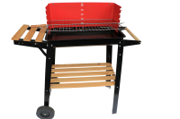Barbecue/Barbecue Grill Type Carré Fabricant Professionnel De Barbecue À Charbon De Bois à Yongkang ZD-607 Portable/Chariot/Pliable