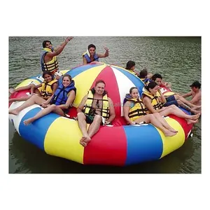 फैक्टरी मूल्य inflatable डिस्को नाव towable, वाणिज्यिक ग्रेड inflatable बिक्री के लिए डिस्को नाव पानी खिलौना