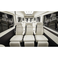 Siège VIP de luxe pour conducteur et passager Mercedes Sprinter 2018 avec petite chaise pliante, revêtement en cuir épais pour Sprinter
