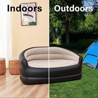 Colchón inflable grueso para interiores y exteriores, cama de aire doble OT6308