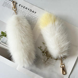 Colgante de llavero de piel de conejo de imitación personalizado en forma de mochila escolar Cos Accesorios - Product Image 4