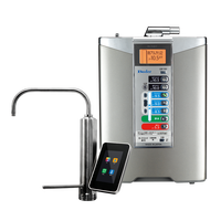 Dispenser Air Panas Taiwan Buder Electric di Bawah Wastafel, Ionizer Air Alkali, Keran Plastik, Layar Panel Sentuh, Untuk Penggunaan Rumah Tangga