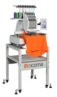 Machine à Broder Informatisée à Tête Unique 10 Aiguilles, Mini Machine à Coudre Domestique avec Écran Tactile de 7 Pouces