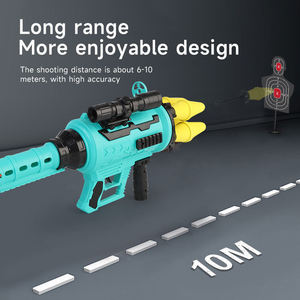 Lanceur de fusées électronique portable pour enfants, modèle de mortier militaire de simulation, pistolet de tir acousto-optique, souffleur de bulles en plastique souple - Product Image 3