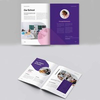 Impression personnalisée de brochures pliées en trois, dépliants, prospectus, service de conception de brochures A5 A4, impression numérique de prospectus et de dépliants pliés en 3 ou 4 volets